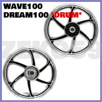 ราคา ล้อแม็ก KRYON 6 ก้าน HONDA WAVE100 DREAM100 SUPER CUP2016 2019 หน้าดั้ม หลังดั้ม ขายเป็นคู่ ขนาด1 4 17 (15273816122)