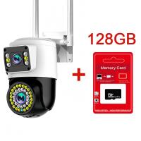 ราคา กล้องวงจรปิด กล้องสองเลนส์ WiFi หน้าจอคู่ 2กล้อง ดูพร้อมกันได้ Color Full HD 5ล้านพิกเซล กลางคืนภาพสี (23223871089)