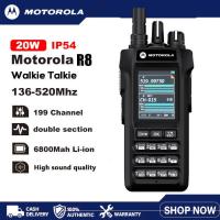 ราคา Motorola R8 Walkie Talkie 20Km Long Range Radio 199 Channels Transceiver 20W High Power 6800mAh (23277035873)