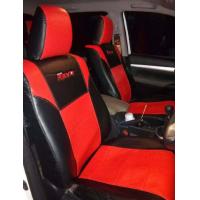 ราคา ชุดหุ้มเบาะรถยนต์ ขนาดตรงรุ่น REVO แบบสวมทับ คู่หน้า สีแดง ดำ RD BL (19459141901)