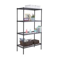 ราคา HomeHuk ชั้นวางของ 4 ชั้น รุ่นไวร์เน็ท ขนาด 90 ซม เสาเล็ก (22195009145)