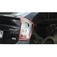 ราคา ครอบไฟท้าย สีโครเมียม จำนวน 2 ชิ้น ซ้ายและขวา สำหรับใส่ TOYOTA Prius โตโยต้า พรีอุส พรีอุด ปี 2010 2014 4ประตู Tail Lamp Cover (3873240414)
