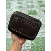 ราคา De lonchi ซองหนังใส่โทรศัพท์ มือถือ2เครื่อง แนวนอน รุ่นP 11 กระเป๋าเหน็บเอว ร้อยติดเข็มขัดหนัง ซองหนังผู้ชาย หนังวัว100 (22566149897)