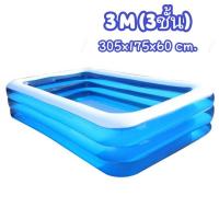 ราคา สระน้ำเป่าลมเด็ก สระว่ายน้ำครอบครัว สระน้ำขนาดใหญ่ สระน้ำอย่างหนา สระน้ำ 2 เมตร 3 เมตร (13312386745)