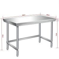 ราคา ส่งฟรี โต๊ะพับสแตนเลส โต๊ะแสตนเลส304 kitchen stainless table โต๊ะ 2ชั้น และชั้นเดียว โต๊ะเตรียม เกรดส่งออกยุโรปอเมริกา โต๊ะครัว โต๊ะเตรียมอาหาร โต๊ะโรงงาน โต๊ะวางเตา 120x60x85 cm (22896192418)
