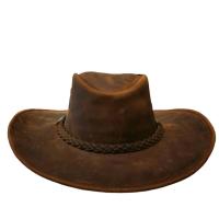 ราคา หมวกคาวบอยหนังแท้ 100 หมวกกันแดด หน้าเรียบ Cowboy Hat ใส่ได้ทั้งชายและหญิง (21534180454)