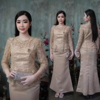 ราคา GBK เสื้อลูกไม้ใยบวบ กระโปรงผ้าวาเลนติโน่ มี2สี รหัส 1020 (22578863342)