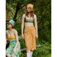 ราคา Sue loveseveryday Thongyip FoiThong Wrap Skirt กระโปรงฟรีไซส์ลายทองหยิบฝอยทอง (16618066664)