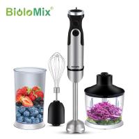 ราคา BioloMix 1200W 4 in 1 Immersion Hand Stick Blender Mixer Vegetable Meat Grinder 800ml Chopper Whisk 600ml Smoothie Cup (13479091720)