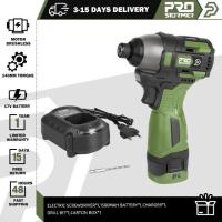 ราคา 140NM Brushless Electric Screwdriver 17V Cordless Drill Screw 1500mAh Battery Rechargeable Hexagon Power Tools by PROSTORMER (22843449223)