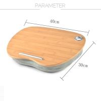 ราคา Lap Desk with Pillow Cushion Portable Bamboo Laptop Table Pillow Lap Desk Learning Desk for 14 Inch Computer Notebook (21501988930)
