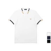 ราคา FRED PERRY อังกฤษแท้22 Perry FP Grain ยอดนิยมแฟชั่นผู้ชายผ้าฝ้ายเสื้อ Lapel เสื้อโปโลแขนสั้นเสื้อยืดสีดำ (16783248892)