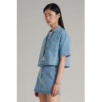 ราคา Mc jeans เสื้อเชิ้ตผู้หญิง ทรงโอเวอร์ไซส์ สียีนส์ฟอกอ่อน MWSZ246 (22734198082)