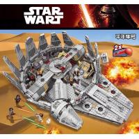 ราคา LEGO Star Wars series 75192 Millennium Falcon high creative building boys (15577234485)