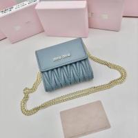 ราคา Miumiu ใหม่ กระเป๋าสตางค์ หนังแท้ ทรงเมสเซนเจอร์ ระดับไฮเอนด์ สําหรับผู้หญิง (20820041770)