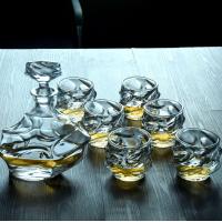 ราคา ขวดแก้วคริสตัลสี Qbvm1402แก้ววิสกี้สีแดงสร้างสรรค์เป็นคลื่นจากต่างประเทศชุดไวน์ขวดเหล้าชุดของขวัญ (22930650880)