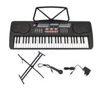 ราคา MK 632 คีย์บอร์ด 54 คีย์ Keyboard MK632 ใส่ถ่านได้ ฟรี ไมค์ ที่วางโน้ต และอแดปเตอร์ Music Arms (9795733257)