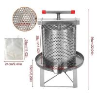 ราคา Big savings Bee Honey Extractor 3 Honey Filters Honey Strainer Household Manual Honey Press For Wax Honey Fruit Honey Bee Supplies (21325607203)