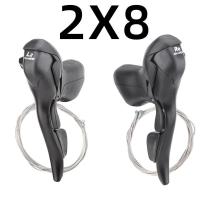 ราคา Micronew Road chifters 3x7 3x8 3x9 3x10 3X11Speed คันเบรคจักรยาน2x7 2X8 2x9 2X10ความเร็วสับสำหรับ Shimano (23059345771)
