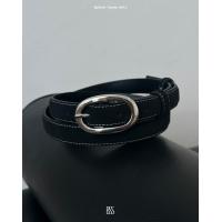 ราคา beforesunset studio Sphere suede belt เข็มขัดหนังกลับแท้ ดีเทลเดินด้าย หัวเข็มขัดทรง Oval ปั๊มโลโก้ (22846612010)