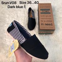 ราคา Newรองเท้าแฟชั่นTOMSรองเท้าผ้าใบทอม รองเท้าผ้าใบผู้หญิง ตรงปก สวยมาก ผ้าเนื้อดี สินค้าขายดี (14595092217)