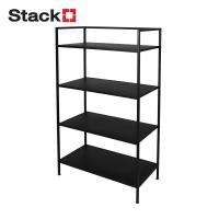 ราคา HomePro ชั้นวางของ 4 ชั้น ROBUSTE 75x41x124 ซม สีดำ แบรนด์ STACKO (22773805015)