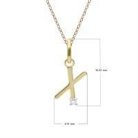 ราคา Gemondo จี้ทองคำแท้ 9 กะรัต 9K ตัวอักษร A B C D E F H J K M N O P R S T V W Y Z ประดับเพชรแท้ หรือ พลอยแท้ จี้ทองคำ จี้ทองแท้ จี้พลอย จี้พลอยแท้ จี้เพชรแท้ (12419385618)