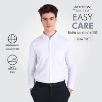 ราคา ARROW EASY CARE SHIRT สวมใส่สบาย ดูแลรักษาง่าย เสื้อเชิ้ตสีขาว ทำงานแขนยาว ทรง SLIM FIT รหัส MACS758W2BRWH (14315994908)