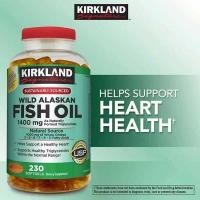 ราคา EXP 10 2025 Kirkland Wild Alaskan Fish Oil 1400 mg 230 Softgels Omega 3 Fish Oil (23236462003)