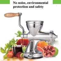 ราคา เครื่องคั้นน้ำผัก ผลไม้ แยกกาก แบบสกัดเย็น ใช้มือหมุน พร้อมส่ง (13105487122)
