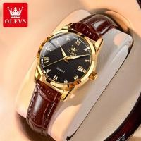 ราคา OLEVS นาฬิกาข้อมือสำหรับผู้หญิงนาฬิกาข้อมือสายหนังกันน้ำแบบดั้งเดิมนาฬิกาผู้หญิงปฏิทินเรืองแสงมัลติฟังก์ชั่น (19233412681)