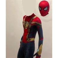 ราคา Iron Spiderman Suit Adults Kids No Way Home Spidey Superhero Cosplay Costume Zentai Halloween Bodysuit Man Boys (19948521995)