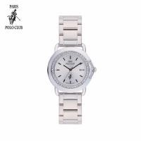 ราคา PPC DC27 นาฬิกาข้อมือผู้หญิง นาฬิกา หรูหรา แฟชั่น กันน้ำได้ แสดงวันที่ สายสแตนเลส ขนาดสาย 16 mm ประกันสินค้า 1 ปี แบรนด์ ปารีสโปโลคลับ รุ่น ÉTOILE DIAMOND RING DATE (22496285003)