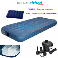 ราคา Intex ที่นอนเป่าลม 3 5 ฟุต ทวิน 0 99x1 91x0 22 ม รุ่น 68757 64732 หมอน ที่สูบลมไฟฟ้า (350123819)