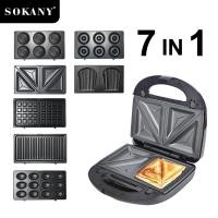 ราคา ฟรี 7 ถาดอบ SOKANY เครื่องทำวาฟเฟิล เครื่องทำขนม เครื่องทำวาฟเฟิล เตาอบวาฟเฟิล (17860357050)