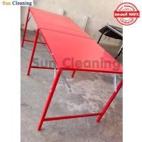 ราคา Sun Brand โต๊ะพับเหล็กแผ่นเมทัลชีท สีแดง ขนาด 75x180x75 ซม โต๊ะพับ โต๊ะขายของ โต๊ะวางของ ช้อปดีมีคืน (1143756282)