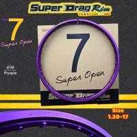 ราคา วงล้อ ขอบล้อ SUPER DRAG RIM ของแท้100 ล้อซุปเปอร์แดร๊ก วงล้ออลูมิเนียม ขอบเรียบ ยิงทราย ขนาด1 20 1 40 ขอบ 17 สีม่วง แพ็คคู่ 2วง (17480759283)