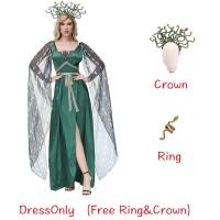 ราคา ชุดคอสเพลย์ ตํานานกรีก Medusa สําหรับผู้ใหญ่ ผู้หญิง เด็ก พ่อแม่ เด็ก ปาร์ตี้ฮาโลวีน วันเกิด (21074262328)