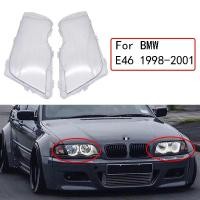 ราคา 1คู่ฝาครอบไฟหน้ารถโคมไฟกันน้ำเปลือกสดใส E46ปกสำหรับ BMW 3ชุด4ประตู1998 2001โคมไฟฝาปิดเลนส์ใส (20978723502)