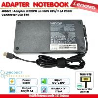 ราคา ส่งฟรี ประกัน 1ปี Lenovo Adapter ของแท้ Lenovo 20V 11 5A 230W หัว USB สายชาร์จ Lenovo Legion 5 17IMH05H Le014อะแดปเตอร์ (21968753170)