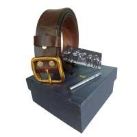 ราคา เข็มขัดหนังวัวแท้ Italy หัวทองเหลืองแท้ คุณภาพเกรด premium นำเข้าจาก Italy แท้ เข็มขัดหนังแท้ ชาย ถอดหัวได้ (21283170326)