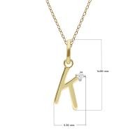 ราคา Gemondo จี้ทองคำแท้ 9 กะรัต 9K ตัวอักษร A B C D E F H J K M N O P R S T V W Y Z ประดับเพชรแท้ หรือ พลอยแท้ จี้ทองคำ จี้ทองแท้ จี้พลอย จี้พลอยแท้ จี้เพชรแท้ (12419385629)