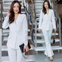 ราคา มี4สีค่ะ Set เสื้อสูท กางเกงขายาว S 5XL สูททรงใหม่กางเกงทรงขาม้า เสื้อส่วนบนติดเพชร สูทผู้หญิง ชุดทำงาน ชุดสูท สาวอวบ ชุดออกงานสาวอวบ ชุดCEO Blazer ชุดสูท Blazer สูท งานป้าย 10031 (22729821784)