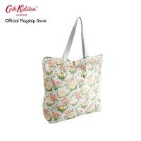 ราคา Cath Kidston กระเป๋าผู้หญิง Large Foldaway Tote ลาย English Rose สี Blue (22580892795)