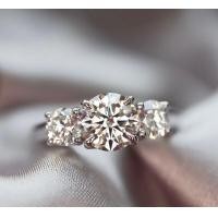 ราคา แหวนเพชรโมอีส เงินแท้ 925 ชุบทองคำขาว A4357 (22191629897)