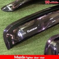 ราคา กันสาด กันสาดน้ำฝน ไฟท์เตอร์ Mazda fighter 1998 1999 2000 2002 2004 2005 2 ประตู 2 ประตู cab 4 ประตู สีดำ (12156958323)