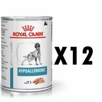 ราคา Royal canin hypoallergenic canned 400g x 12 กระป๋อง โรยัลคานิน อาหารสุนัขแพ้อาหาร แบบกระป๋อง (20569062056)