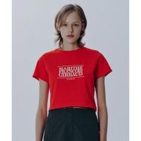ราคา Marithe Francois Girbaud W Classic Logo Doodle Bear Crop Tee Green Sky Blue Navy White Light Pink Red Black (22695682258)