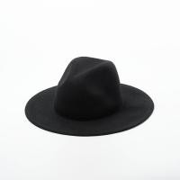 ราคา Australian Wool Black Fedora Hat Women Men Wide Brim Panama Hat Crushable Boater Hat Wedding Party Church Floppy Warm Winter Hat (11644756539)