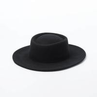 ราคา Australian Wool Black Fedora Hat Women Men Wide Brim Panama Hat Crushable Boater Hat Wedding Party Church Floppy Warm Winter Hat (11644756541)